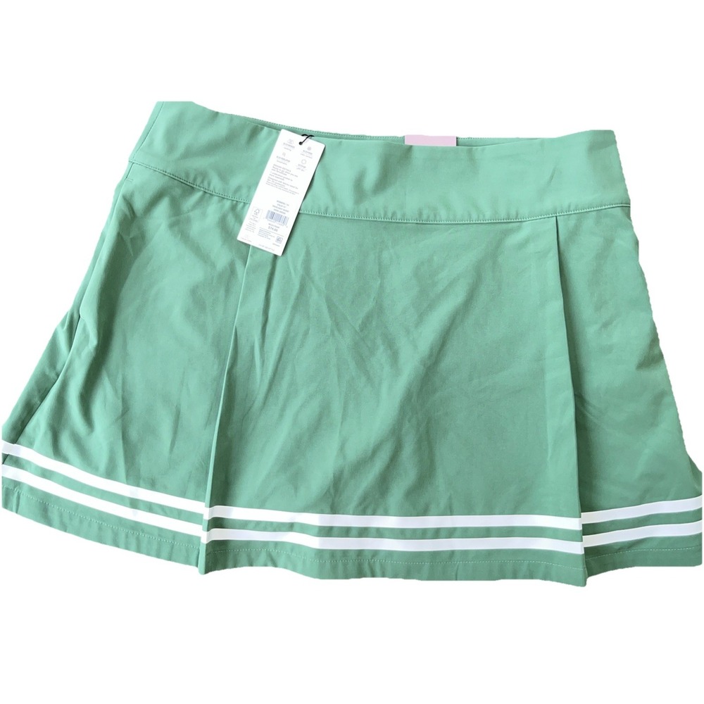 Calia Women's 14 Truelight Skort Dark Green Side Zip 15" Length Pocket UPF 50+